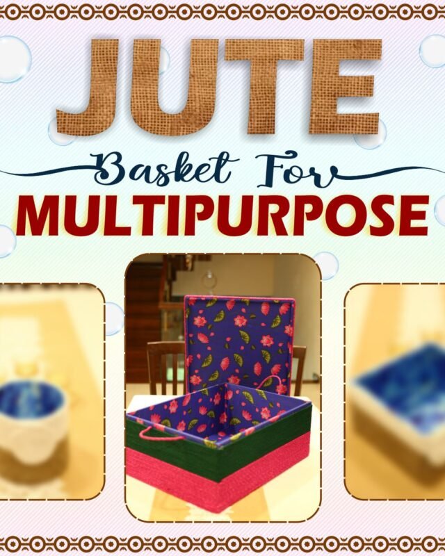 Eco-friendly jute baskets for home storage solutions.