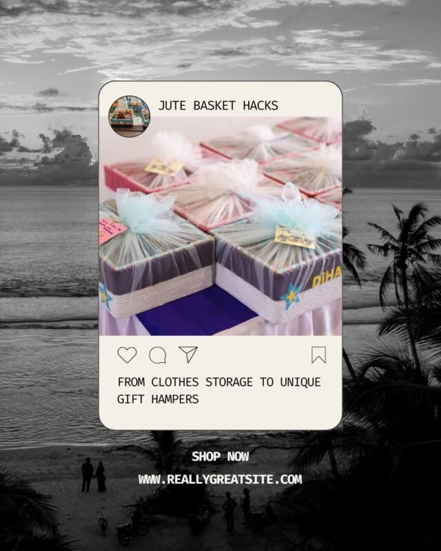 Eco-friendly jute basket for clothes storage in a minimalist bedroom.