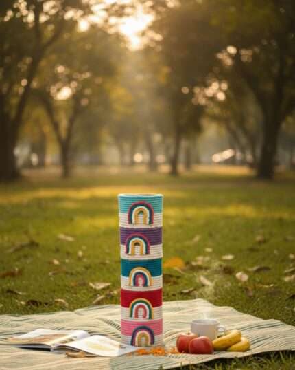 Round Basket – Pure Cotton Jute Rope(4x3")