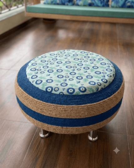 Evil Eye Luxe Low-Seating Ottoman