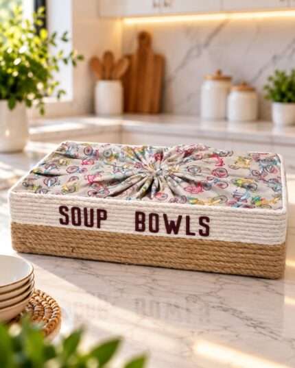 Round Woven Bowl Storage Basket